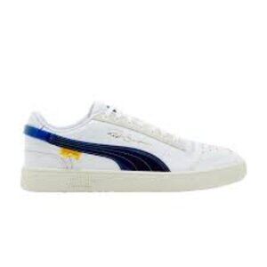 Puma x Randomevent “Ralph Sampson” Lo Sneaker, Puma White/True Blue, 10